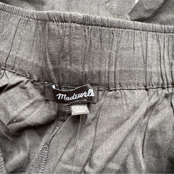 NWT Madewell Drawstring Wide-Leg Pants in black - Picture 8 of 15